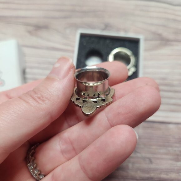 ⭐️ Kubooz Sea-shell Silver Stainless-steel Earing Plugs Tunnel Gauges - Picture 7 of 9